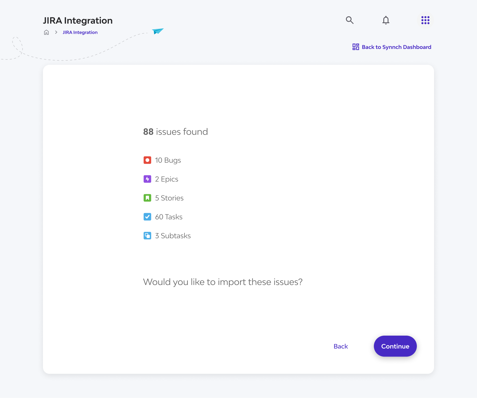 Authentication screen UI for Jira